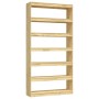 Regal/Raumteiler aus massivem Kiefernholz, 100 x 30 x 200 cm von vidaXL, Bücherregale und Regale - Ref: Foro24-808228, Preis:...