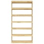 Regal/Raumteiler aus massivem Kiefernholz, 100 x 30 x 200 cm von vidaXL, Bücherregale und Regale - Ref: Foro24-808228, Preis:...