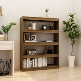 Honey brown pine space divider shelf 100x30x135.5cm by vidaXL, Bookcases and shelves - Ref: Foro24-808221, Price: 109,92 €, D...