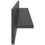 Wall shelf 2 pcs glossy gray plywood 80x11.5x18 cm by vidaXL, Shelves and shelves - Ref: Foro24-807349, Price: 17,76 €, Disco...