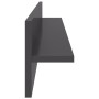 Wandregal 2 Stück glänzend graues Sperrholz 80x11,5x18 cm von vidaXL, Regale und Regale - Ref: Foro24-807349, Preis: 17,76 €,...
