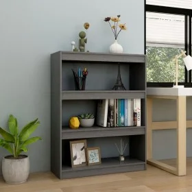 Raumteilerregal aus grauem Kiefernholz, 100 x 30 x 103 cm von vidaXL, Bücherregale und Regale - Ref: Foro24-808215, Preis: 62...
