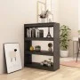 Gray pine wood space divider shelf 100x30x103 cm by vidaXL, Bookcases and shelves - Ref: Foro24-808215, Price: 62,88 €, Disco...