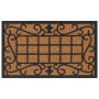 Felpudo rectangular de goma y fibra de coco 45x75 cm