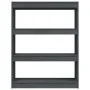 Gray pine wood space divider shelf 100x30x103 cm by vidaXL, Bookcases and shelves - Ref: Foro24-808215, Price: 62,88 €, Disco...
