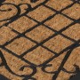 Felpudo rectangular de goma y fibra de coco 45x75 cm