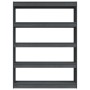 Gray pine wood space divider shelf 100x30x135.5cm by vidaXL, Bookcases and shelves - Ref: Foro24-808220, Price: 71,10 €, Disc...