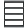 Gray pine wood space divider shelf 100x30x135.5cm by vidaXL, Bookcases and shelves - Ref: Foro24-808220, Price: 71,10 €, Disc...
