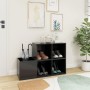 Zapatero de recibidor madera contrachapada gris 105x35,5x70 cm by vidaXL, Shoe racks and shoe organizers - Ref: Foro24-808253...