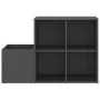 Zapatero de recibidor madera contrachapada gris 105x35,5x70 cm by vidaXL, Shoe racks and shoe organizers - Ref: Foro24-808253...