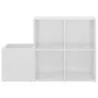 Glossy white plywood hallway shoe rack 105x35.5x70cm by vidaXL, Shoe racks and shoe organizers - Ref: Foro24-808257, Price: 4...