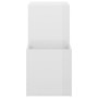 Zapatero de recibidor contrachapado blanco brillo 105x35,5x70cm de vidaXL, Zapateros y organizadores de calzado - Ref: Foro24...