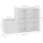 Glossy white plywood hallway shoe rack 105x35.5x70cm by vidaXL, Shoe racks and shoe organizers - Ref: Foro24-808257, Price: 4...