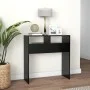 Black plywood console table 78x30x80 cm by vidaXL, Side tables - Ref: Foro24-808297, Price: 39,05 €, Discount: %