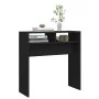 Black plywood console table 78x30x80 cm by vidaXL, Side tables - Ref: Foro24-808297, Price: 39,05 €, Discount: %
