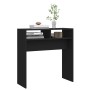 Mesa consola de madera contrachapada negro 78x30x80 cm de vidaXL, Mesas auxiliares - Ref: Foro24-808297, Precio: 39,52 €, Des...