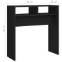 Mesa consola de madera contrachapada negro 78x30x80 cm de vidaXL, Mesas auxiliares - Ref: Foro24-808297, Precio: 39,59 €, Des...