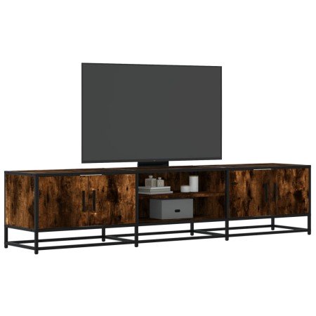 Mueble para TV madera de ingeniería roble ahumado 180x35x41 cm en Muebles TV | Comprar online en Foro24