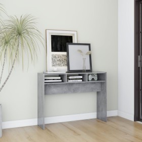 Konsolentisch aus Holzwerkstoff betongrau 105x30x80 cm von vidaXL, Seitentische - Ref: Foro24-808309, Preis: 44,25 €, Rabatt: %
