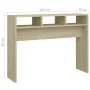 Sonoma oak plywood console table 105x30x80 cm by vidaXL, Side tables - Ref: Foro24-808308, Price: 44,36 €, Discount: %