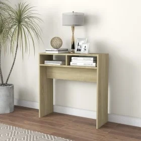 Sonoma oak plywood console table 78x30x80 cm by vidaXL, Side tables - Ref: Foro24-808299, Price: 36,68 €, Discount: %