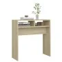 Sonoma oak plywood console table 78x30x80 cm by vidaXL, Side tables - Ref: Foro24-808299, Price: 36,68 €, Discount: %
