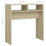 Mesa consola madera contrachapada roble Sonoma 78x30x80 cm de vidaXL, Mesas auxiliares - Ref: Foro24-808299, Precio: 37,10 €,...