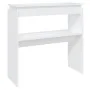 White engineered wood console table 80x30x80 cm by vidaXL, Side tables - Ref: Foro24-808314, Price: 42,06 €, Discount: %