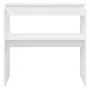 White engineered wood console table 80x30x80 cm by vidaXL, Side tables - Ref: Foro24-808314, Price: 42,06 €, Discount: %