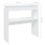White engineered wood console table 80x30x80 cm by vidaXL, Side tables - Ref: Foro24-808314, Price: 42,06 €, Discount: %