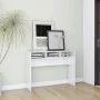 Glossy white engineered wood console table 105x30x80 cm by vidaXL, Side tables - Ref: Foro24-808311, Price: 50,29 €, Discount: %