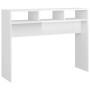 Glänzend weißer Konsolentisch aus Holzwerkstoff, 105 x 30 x 80 cm von vidaXL, Seitentische - Ref: Foro24-808311, Preis: 50,97...
