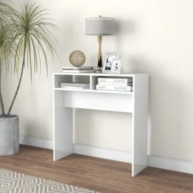 Konsolentisch aus Holzwerkstoff glänzend weiß 78x30x80 cm von vidaXL, Seitentische - Ref: Foro24-808302, Preis: 39,62 €, Raba...