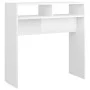 Engineered wood white gloss console table 78x30x80 cm by vidaXL, Side tables - Ref: Foro24-808302, Price: 39,62 €, Discount: %