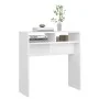 Konsolentisch aus Holzwerkstoff glänzend weiß 78x30x80 cm von vidaXL, Seitentische - Ref: Foro24-808302, Preis: 39,69 €, Raba...