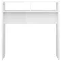 Engineered wood white gloss console table 78x30x80 cm by vidaXL, Side tables - Ref: Foro24-808302, Price: 39,62 €, Discount: %