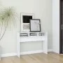 White engineered wood console table 105x30x80 cm by vidaXL, Side tables - Ref: Foro24-808305, Price: 44,14 €, Discount: %