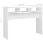 White engineered wood console table 105x30x80 cm by vidaXL, Side tables - Ref: Foro24-808305, Price: 44,14 €, Discount: %