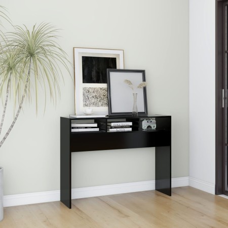 Mesa consola madera contrachapada negro 105x30x80 cm de vidaXL, Mesas auxiliares - Ref: Foro24-808306, Precio: 42,19 €, Descu...