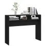 Mesa consola madera contrachapada negro 105x30x80 cm by vidaXL, Side tables - Ref: Foro24-808306, Price: 43,94 €, Discount: %