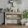 Konsolentisch aus Sonoma-Eichensperrholz, 102 x 30 x 80 cm von vidaXL, Seitentische - Ref: Foro24-808326, Preis: 49,11 €, Rab...