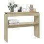 Konsolentisch aus Sonoma-Eichensperrholz, 102 x 30 x 80 cm von vidaXL, Seitentische - Ref: Foro24-808326, Preis: 49,11 €, Rab...