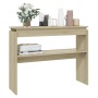 Sonoma oak plywood console table 102x30x80 cm by vidaXL, Side tables - Ref: Foro24-808326, Price: 49,84 €, Discount: %