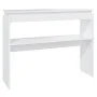 White engineered wood console table 102x30x80 cm by vidaXL, Side tables - Ref: Foro24-808323, Price: 49,53 €, Discount: %