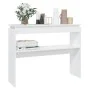 White engineered wood console table 102x30x80 cm by vidaXL, Side tables - Ref: Foro24-808323, Price: 49,53 €, Discount: %