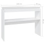 Konsolentisch aus weißem Holzwerkstoff 102x30x80 cm von vidaXL, Seitentische - Ref: Foro24-808323, Preis: 50,97 €, Rabatt: %
