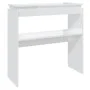 Glossy white plywood console table 80x30x80 cm by vidaXL, Side tables - Ref: Foro24-808320, Price: 42,05 €, Discount: %