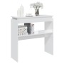 Glossy white plywood console table 80x30x80 cm by vidaXL, Side tables - Ref: Foro24-808320, Price: 42,60 €, Discount: %