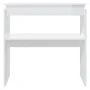 Glossy white plywood console table 80x30x80 cm by vidaXL, Side tables - Ref: Foro24-808320, Price: 42,05 €, Discount: %