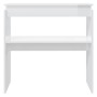 Konsolentisch aus glänzend weißem Sperrholz, 80 x 30 x 80 cm von vidaXL, Seitentische - Ref: Foro24-808320, Preis: 42,60 €, R...
